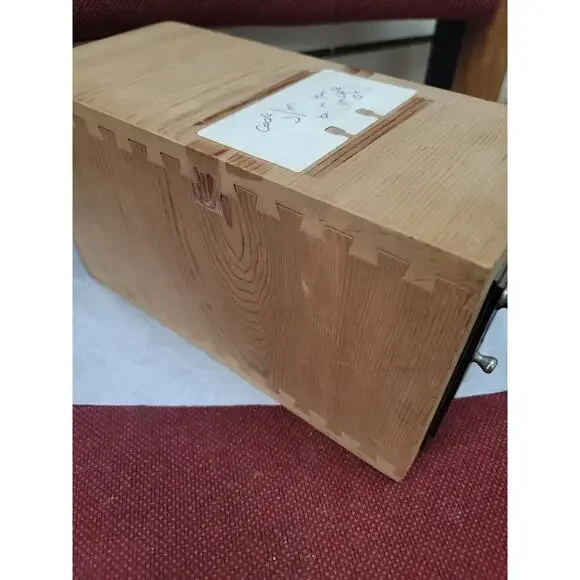 Post Office US AMERICAN eagle Combination Lockbox Wooden ANTIQUE